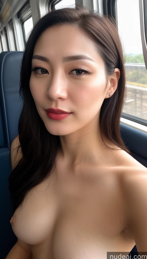 related ai porn images free for Woman One Beautiful Lipstick Fairer Skin 30s Black Hair Slicked Korean Close-up View Train Skin Detail (beta) Detailed Simple