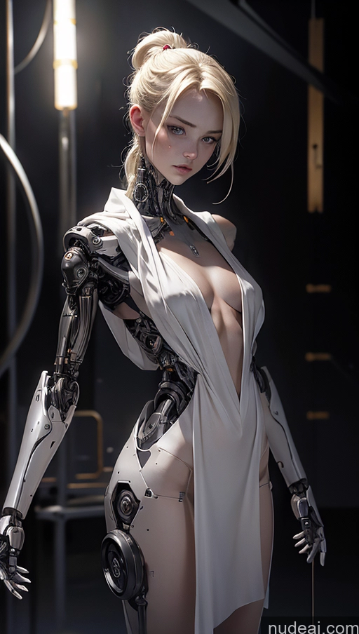 related ai porn images free for Dark Lighting Jewelry Partially Nude Futuristicbot V2 Maid 18 Serious Sexy Face Cyberpunk Cyborg Working Out Stylish Dress Blonde Onsen