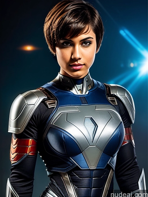 related ai porn images free for Cyborg Muscular 18 Brunette Short Hair Indian Superhero