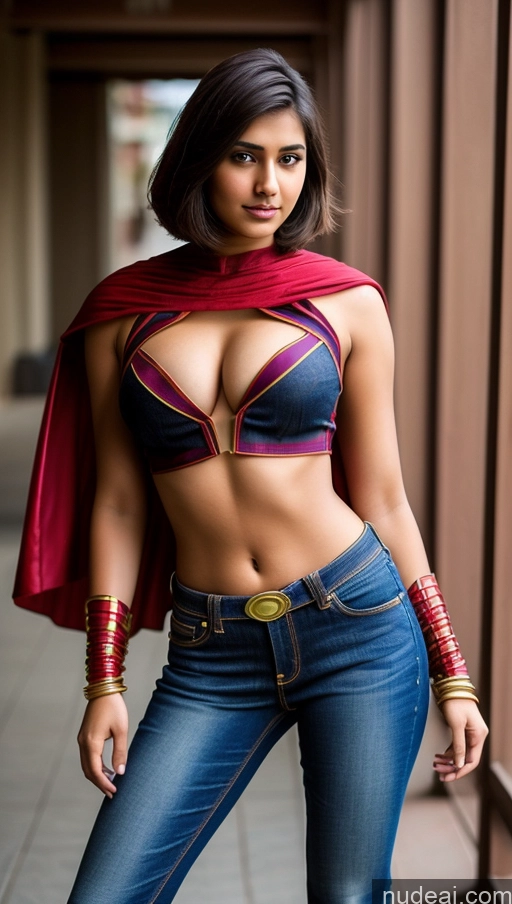 related ai porn images free for Model Perfect Boobs 18 Brunette Bobcut Indian Jeans Superhero