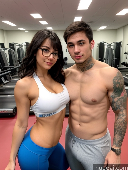 related ai porn images free for Woman + Man Two Busty Perfect Boobs Tattoos Glasses Big Ass Thick Big Hips Short 20s Ahegao Brunette Bangs White Crisp Anime Gym Front View Yoga Sports Sports Bra Tank Top Yoga Pants Cleavage