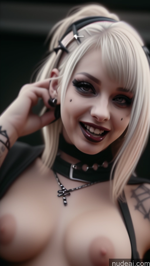 related ai porn images free for Athlete Busty Perfect Boobs Laughing Blonde Close-up View Gothic Punk Girl French Bra Pull Down Goth Nude Lipstick