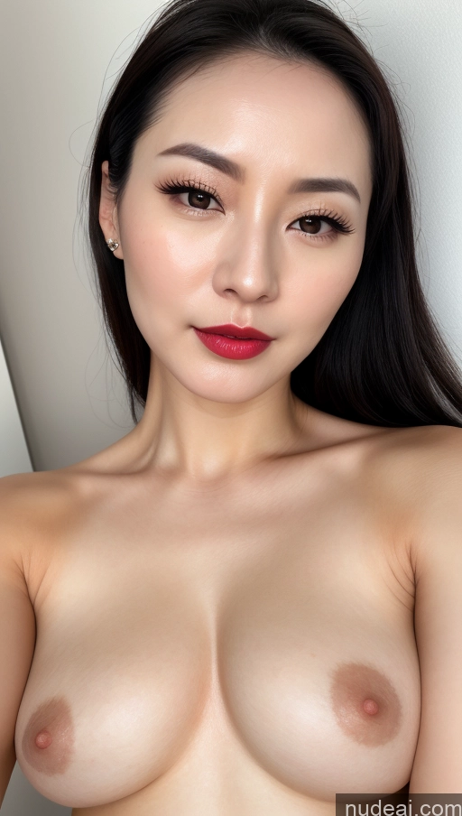 related ai porn images free for Woman One Small Tits Beautiful Lipstick Fairer Skin 30s Black Hair Slicked Korean Close-up View Detailed Perfect Boobs