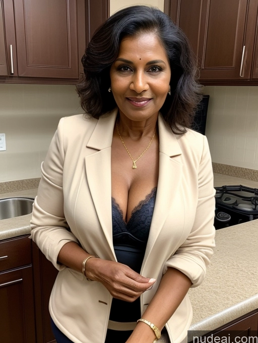 related ai porn images free for Milf Perfect Boobs Beautiful Perfect Body Dark Skin 70s Indian Kitchen Bra Casual Jacket Professor Stylish Suit Cleavage Detailed Sexy Face