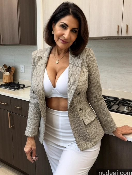 related ai porn images free for Milf Perfect Boobs Beautiful Perfect Body 70s Pixie Arabic Kitchen Bra Casual Jacket Professor Stylish Suit Cleavage Detailed Sexy Face