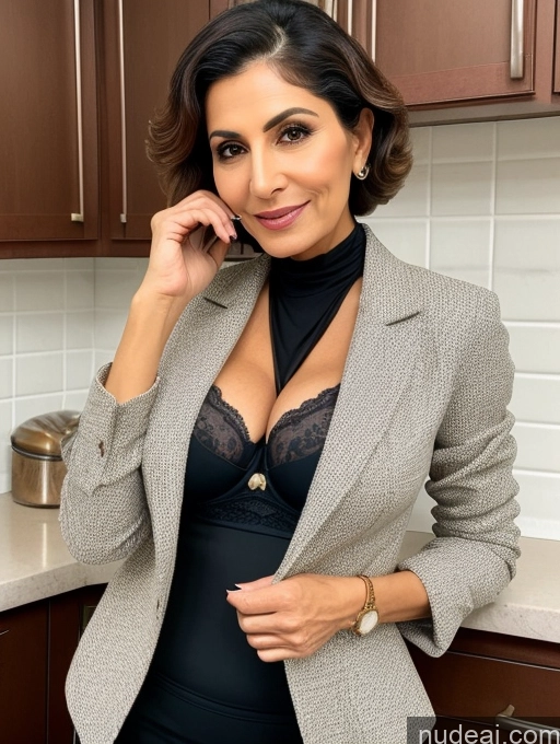 related ai porn images free for Milf Perfect Boobs Beautiful Perfect Body 70s Pixie Arabic Kitchen Bra Casual Jacket Professor Stylish Suit Cleavage Detailed Sexy Face