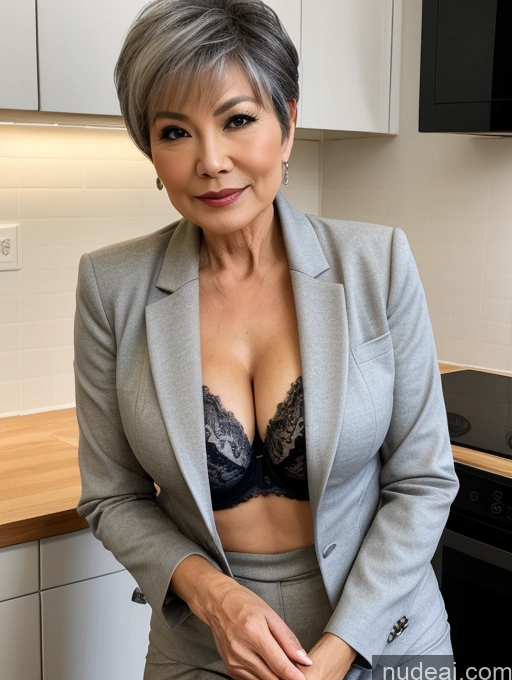 related ai porn images free for Milf Perfect Boobs Beautiful Perfect Body Pixie Chinese Kitchen Bra Casual Jacket Professor Stylish Suit Cleavage Detailed Sexy Face 70s