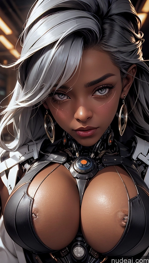 related ai porn images free for Busty Perfect Boobs Pubic Hair Tanned Skin Close-up View Futuristicbot V2 Dark Skin Polynesian Create An Open Vagina White Hair