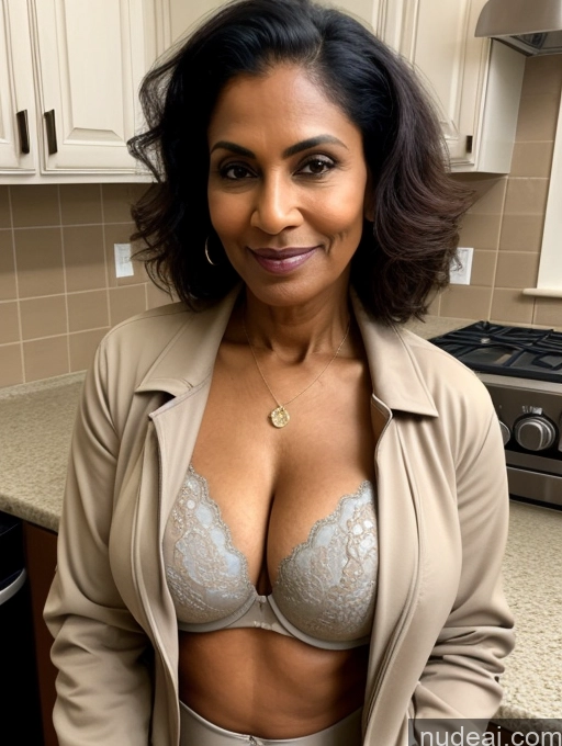 related ai porn images free for Milf Perfect Boobs Beautiful Perfect Body Dark Skin 70s Indian Kitchen Bra Casual Jacket Professor Stylish Suit Cleavage Detailed Sexy Face