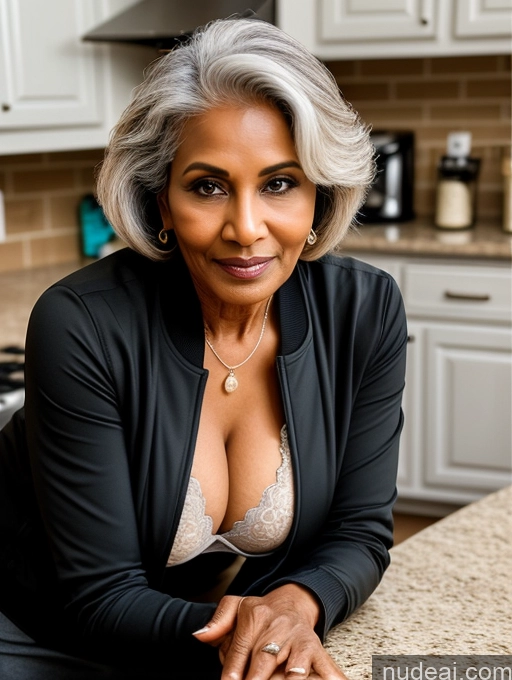 related ai porn images free for Milf Perfect Boobs Beautiful Perfect Body Dark Skin 70s Indian Kitchen Bra Casual Jacket Professor Stylish Suit Cleavage Detailed Sexy Face