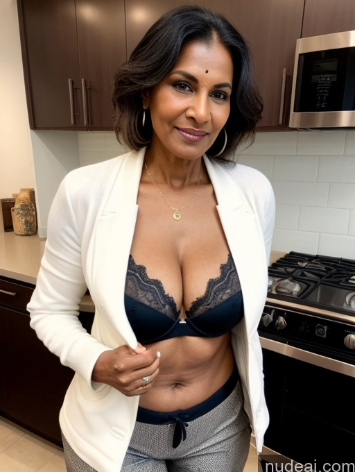 related ai porn images free for Milf Perfect Boobs Beautiful Perfect Body Dark Skin 70s Indian Kitchen Bra Casual Jacket Professor Stylish Suit Cleavage Detailed Sexy Face