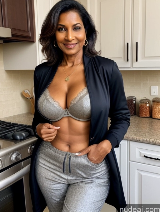 related ai porn images free for Milf Perfect Boobs Beautiful Perfect Body Dark Skin 70s Indian Kitchen Bra Casual Jacket Professor Stylish Suit Cleavage Detailed Sexy Face