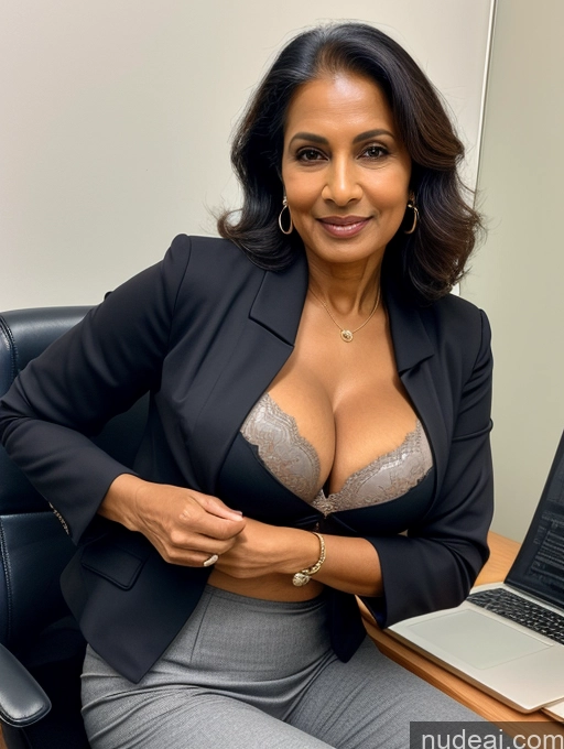 related ai porn images free for Milf Perfect Boobs Beautiful Perfect Body Dark Skin Indian Bra Casual Jacket Professor Stylish Suit Cleavage Detailed Sexy Face Office 70s