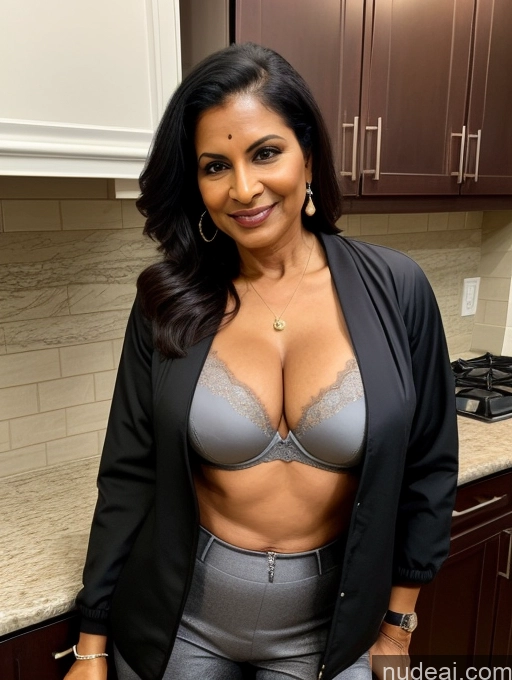 related ai porn images free for Milf Perfect Boobs Beautiful Perfect Body Dark Skin 70s Indian Kitchen Bra Casual Jacket Professor Stylish Suit Cleavage Detailed Sexy Face