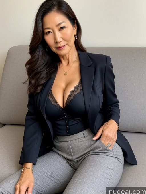 related ai porn images free for Milf Perfect Boobs Beautiful Perfect Body Korean Couch Bra Casual Jacket Professor Stylish Suit Cleavage Detailed Sexy Face 70s