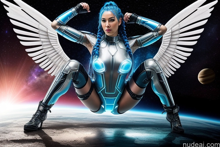 related ai porn images free for Cyborg One Perfect Boobs Small Tits Perfect Body 30s Sexy Face Ahegao Blue Hair Braided Front View Squatting Sci-fi Armor Space Suit Superhero Transparent Angel