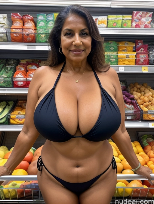 related ai porn images free for One Busty Huge Boobs Tanned Skin Front View Microkini Thong Indian 70s Grocery