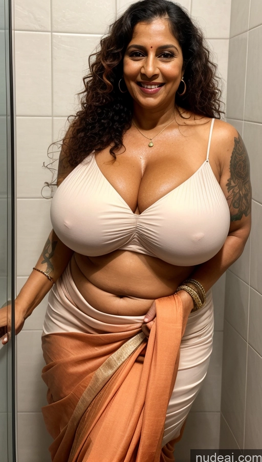 related ai porn images free for Milf Busty Huge Boobs Beautiful Tattoos Muscular Big Ass Abs Thick Big Hips Tall Dark Skin 60s Sexy Face Happy Ginger Curly Hair Close-up View T-pose Indian Sari Shower