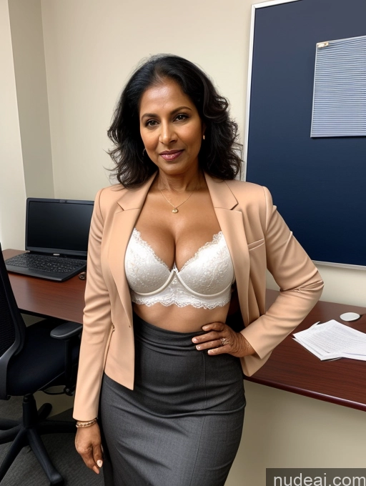 related ai porn images free for Milf Perfect Boobs Beautiful Perfect Body Dark Skin 70s Indian Office Bra Casual Jacket Professor Stylish Suit Cleavage Detailed Sexy Face