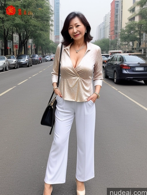 related ai porn images free for Milf Two 60s Chinese Casual Stylish Cleavage Detailed Spreading Legs