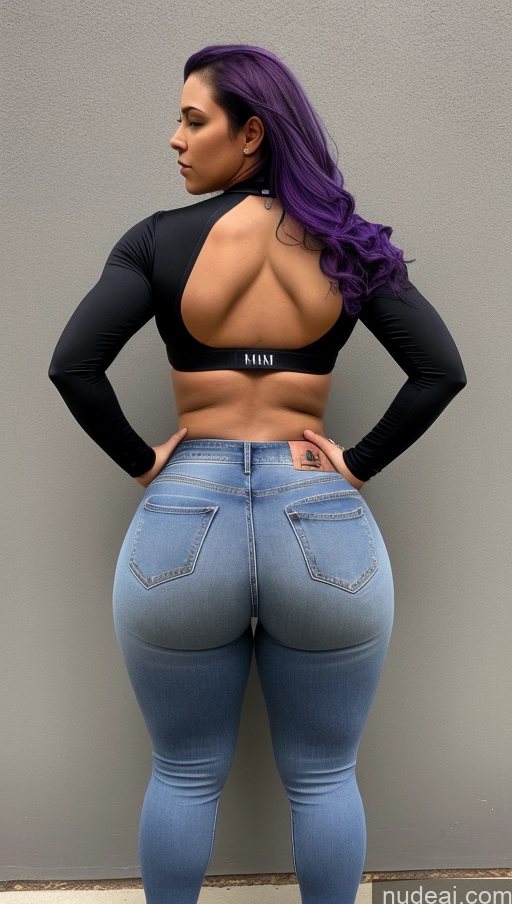 related ai porn images free for Athlete Big Ass Big Hips Jeans Purple Hair