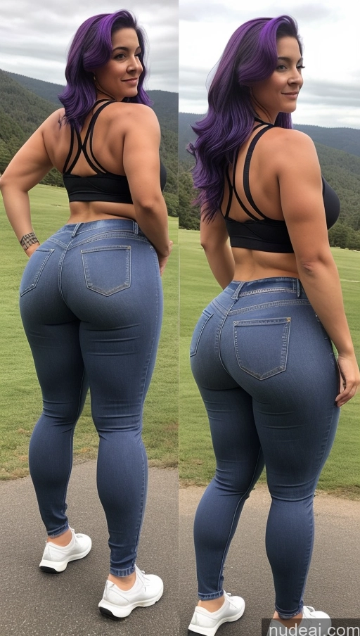 related ai porn images free for Athlete Big Ass Big Hips Jeans Purple Hair