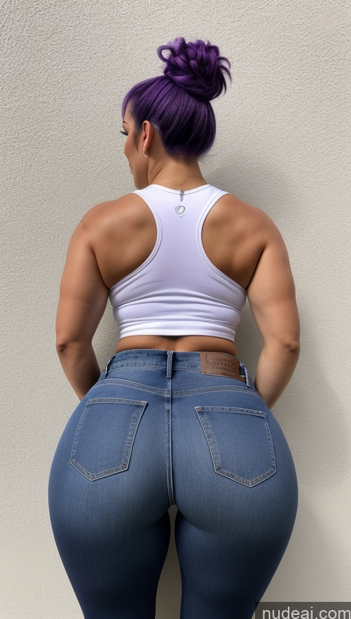 related ai porn images free for Athlete Big Ass Big Hips Jeans Purple Hair