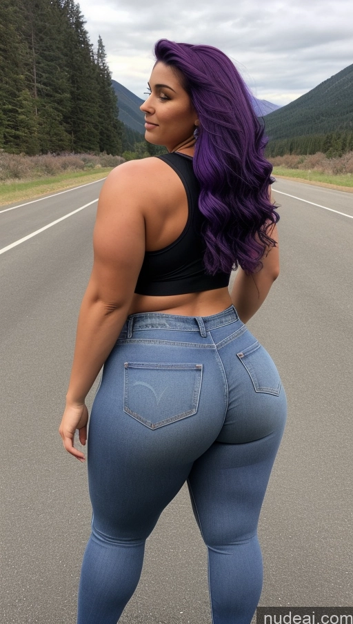 related ai porn images free for Athlete Big Ass Big Hips Jeans Purple Hair