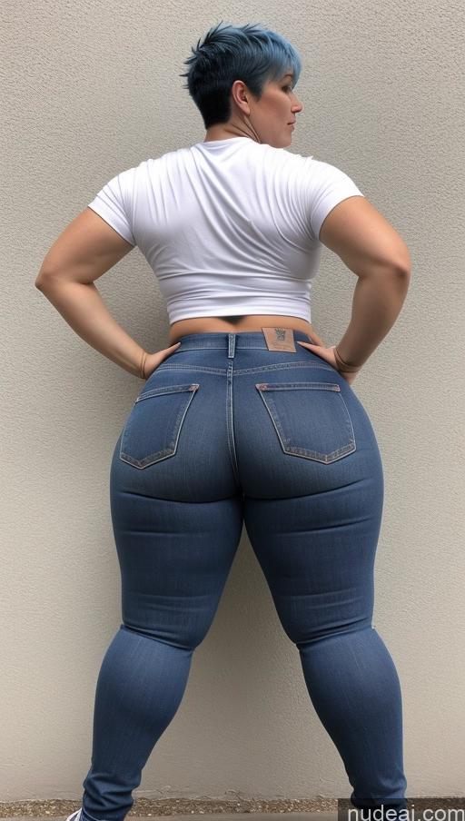 related ai porn images free for Athlete Big Ass Big Hips Jeans Blue Hair