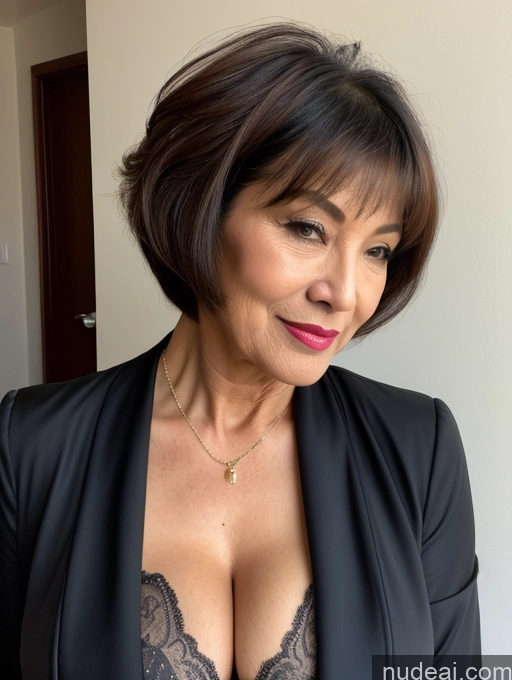 related ai porn images free for Milf Two Perfect Boobs Perfect Body Beautiful Pubic Hair Lipstick 70s Sexy Face Short Hair Asian Cleavage Dark Lighting Detailed Bra Jacket Suit Stylish Professor