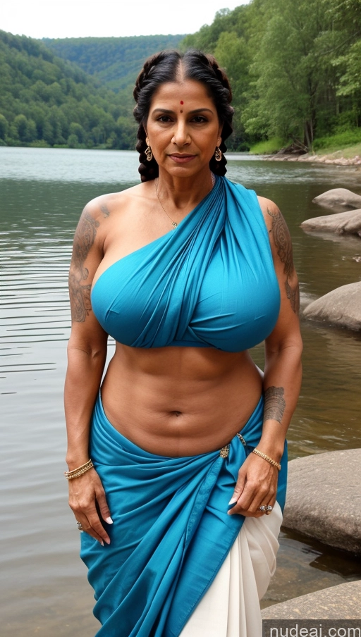 related ai porn images free for Milf Huge Boobs Beautiful Tattoos Muscular Big Ass Abs Thick Big Hips Tall Dark Skin Braided Indian Sexy Face Busty Close-up View 60s Lake Brunette T-pose Blouse Sari