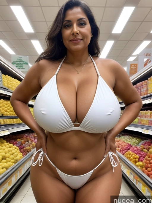 related ai porn images free for One Busty Huge Boobs Tanned Skin 80s Front View Lab Coat Microkini Thong Indian Grocery