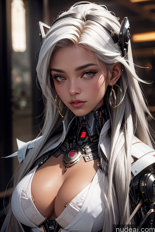 related ai porn images free for Busty Perfect Boobs Pubic Hair Tanned Skin Nilotic Close-up View Futuristicbot V2 White Hair