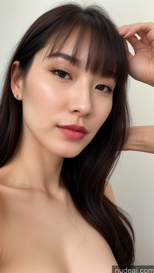 related ai porn images free for Beautiful Lipstick Fairer Skin Skin Detail (beta) Detailed One Black Hair 30s Woman Close-up View Small Tits Korean Bangs Perfect Body