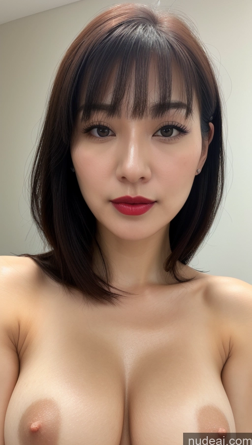 related ai porn images free for Woman One Small Tits Beautiful Lipstick Fairer Skin 30s Black Hair Bangs Korean Close-up View Detailed Perfect Boobs