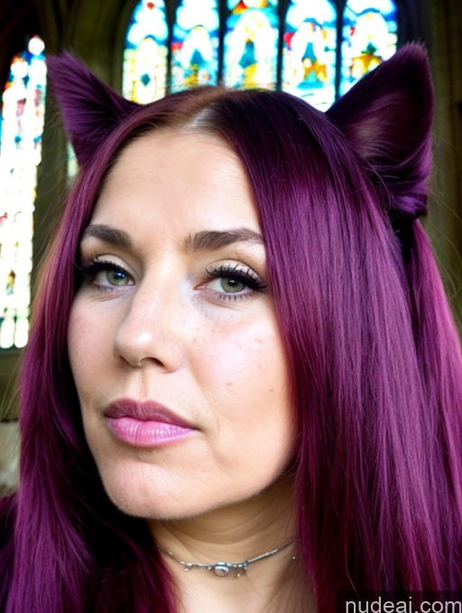 related ai porn images free for Woman Milf Church Front View Close-up View Nun Sexy Face Trans Girl With Erect Penis Purple Hair Purple Hair, Hair Ornament, Twintails, Cat Ears Hairstyle Irish