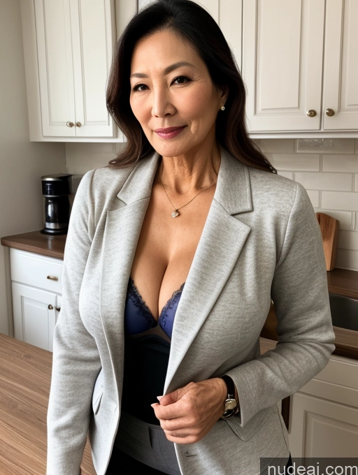 related ai porn images free for Milf Perfect Boobs Beautiful Perfect Body 70s Kitchen Bra Casual Jacket Professor Stylish Suit Sweater Cleavage Detailed Sexy Face Korean