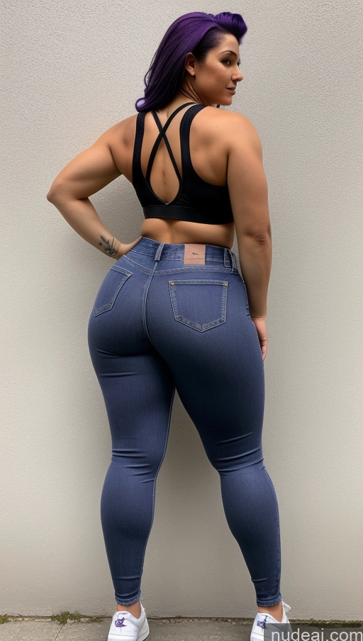 related ai porn images free for Athlete Big Hips Big Ass Jeans Purple Hair