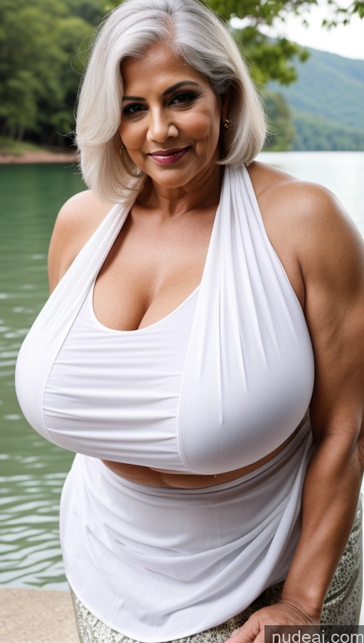 related ai porn images free for Milf Busty Huge Boobs Beautiful Tattoos Muscular Big Ass Abs Thick Chubby Fat Big Hips Tall 60s Indian Close-up View Working Out Blouse Sari Sexy Face Dark Skin White Hair Lake