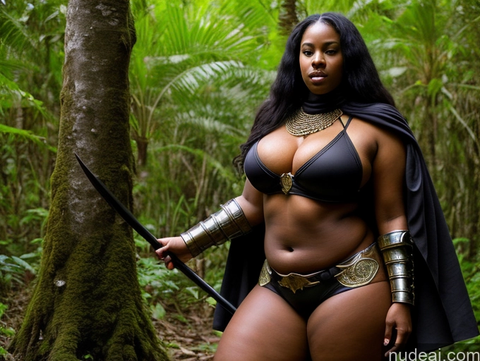 related ai porn images free for One Athlete Thick Busty Big Ass Chubby Abs 20s Black Hair Long Hair African Jungle Front View Fantasy Armor Traditional