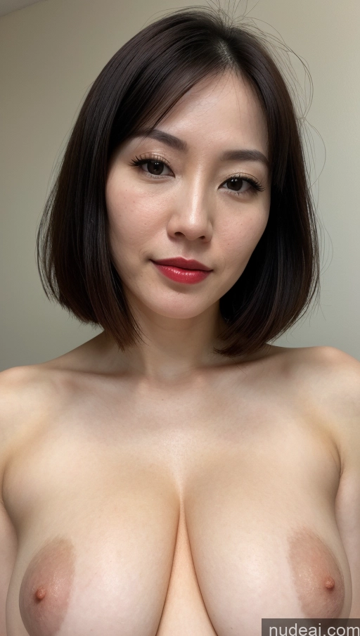 related ai porn images free for Woman One 30s Black Hair Skin Detail (beta) Fairer Skin Beautiful Close-up View Huge Boobs Lipstick Japanese Bobcut