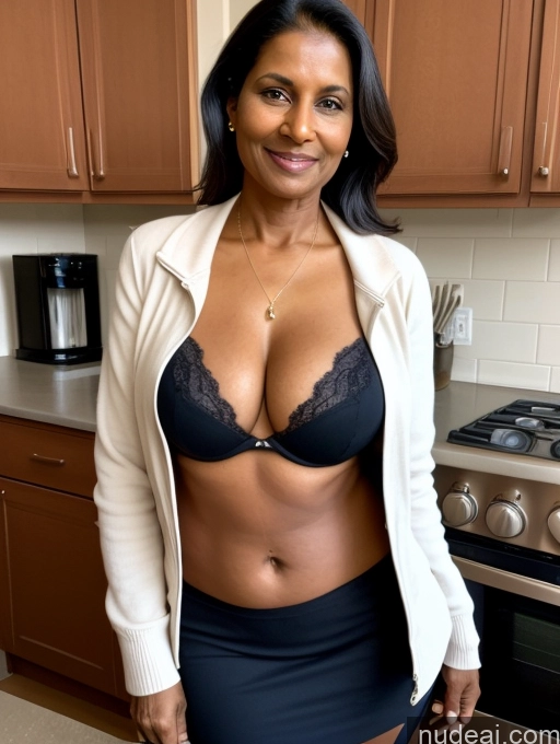 related ai porn images free for Milf Two Perfect Boobs Perfect Body Dark Skin 70s Indian Kitchen Bra Jacket Jeans Professor Secretary Cleavage Partially Nude Detailed