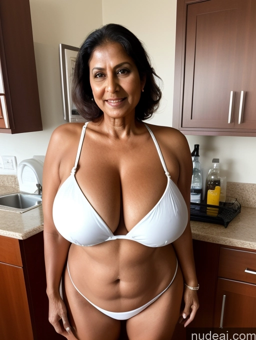 related ai porn images free for Milf One Busty Huge Boobs Tanned Skin 60s Indian Front View Maid Microkini Thong