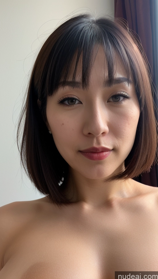 related ai porn images free for Woman One Beautiful Lipstick Fairer Skin 30s Black Hair Bobcut Skin Detail (beta) Close-up View Skinny Huge Boobs Japanese