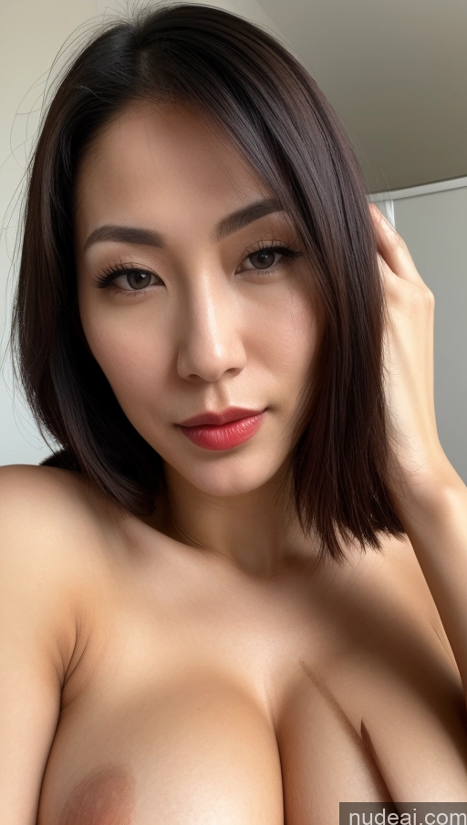 related ai porn images free for Woman One Huge Boobs Beautiful Lipstick Skinny Fairer Skin 30s Black Hair Bobcut Japanese Skin Detail (beta) Close-up View