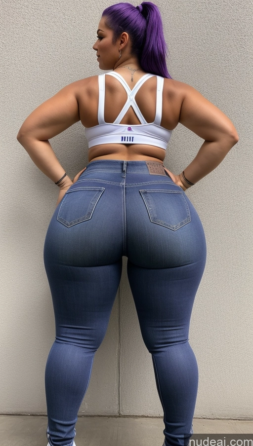 related ai porn images free for Big Hips Big Ass Athlete Jeans Purple Hair