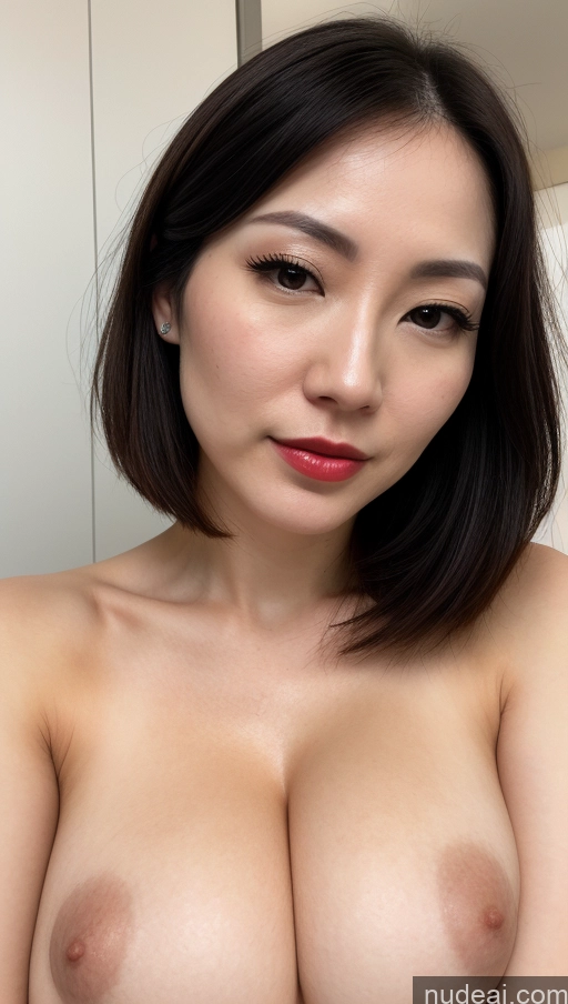 related ai porn images free for Woman One Beautiful Fairer Skin 30s Black Hair Skin Detail (beta) Close-up View Japanese Huge Boobs Lipstick Bobcut