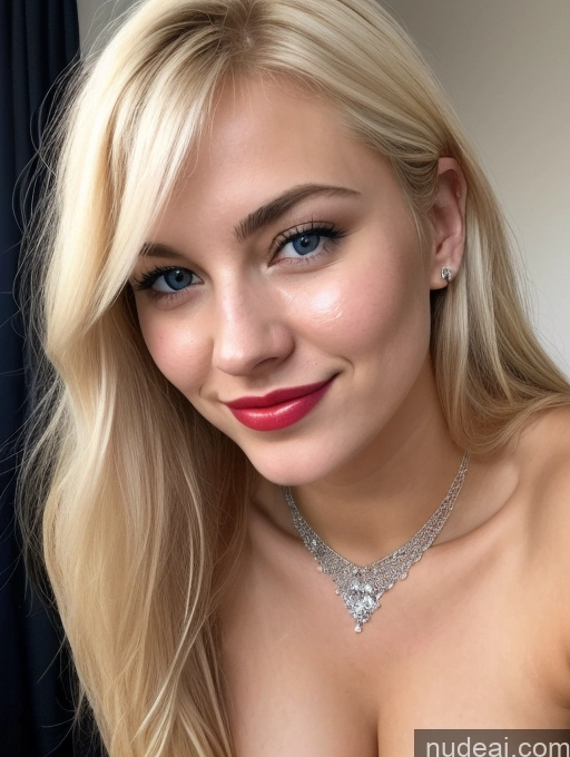 ai nude image of blond woman with blue eyes and a necklace posing for a picture pics of Sorority Small Tits Glasses Lipstick Short Pubic Hair 18 Happy Ahegao Blonde Scandinavian Topless Diamond Jewelry Dark Lighting Close-up View Cumshot Bangs Fantasy Armor Snow