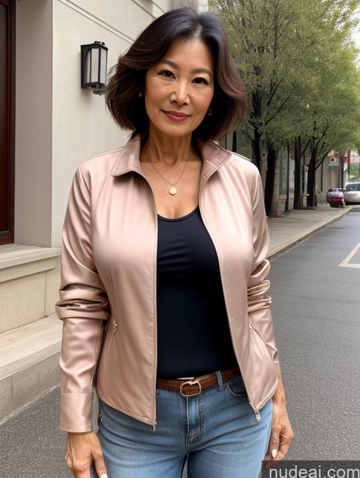 related ai porn images free for Milf Perfect Boobs Beautiful Perfect Body 70s Chinese Blouse Casual Jacket Professor Stylish Sweater Cleavage Topless Detailed