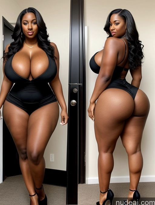 related ai porn images free for Woman Huge Boobs Perfect Boobs Big Ass Thick Big Hips Perfect Body 30s Black Hair Long Hair African Dress High Heels Cleavage